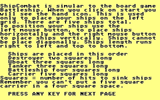 Ship Combat atari screenshot